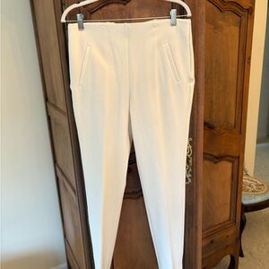 Chico's Cream Straight Leg Pants Tailored Fit